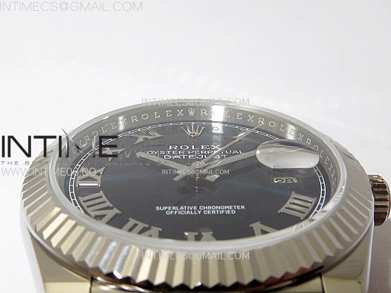 DateJust 41mm 126334 904 SS ARF 1:1 Best Edition Blue Dial Roman Markers on Jubilee Bracelet SH3235