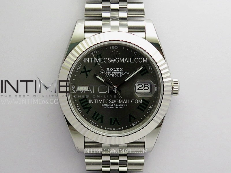 DateJust 126334 904L SS ERF 1:1 Best Edition Gray Dial Roman Marker On Jubilee Bracelet SH3235