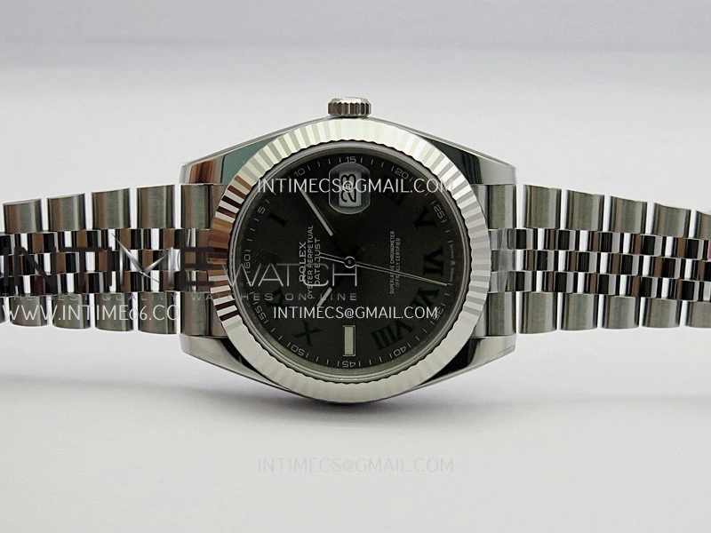 DateJust 126334 904L SS ERF 1:1 Best Edition Gray Dial Roman Marker On Jubilee Bracelet SH3235