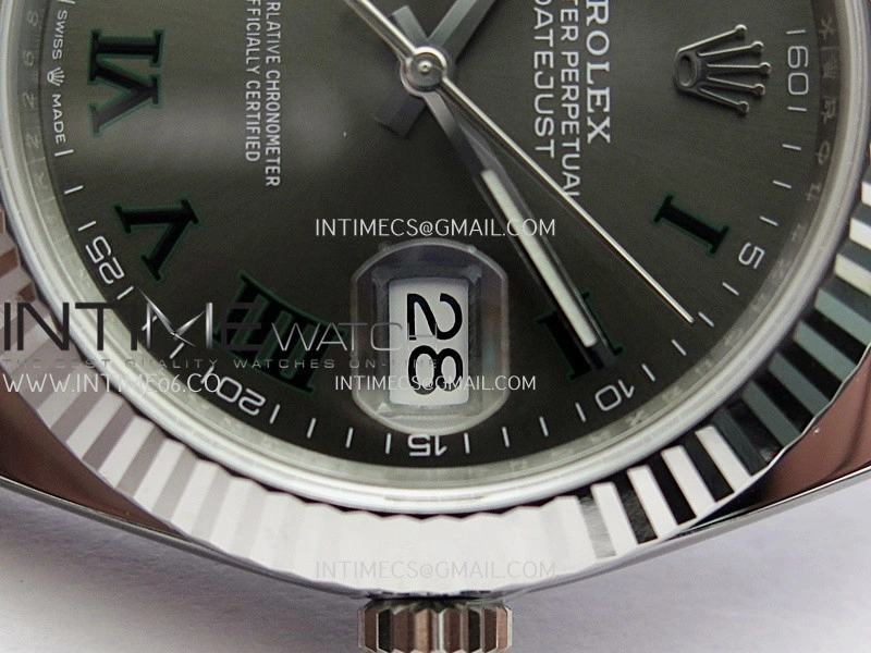 DateJust 126334 904L SS ERF 1:1 Best Edition Gray Dial Roman Marker On Jubilee Bracelet SH3235