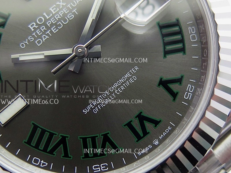 DateJust 126334 904L SS ERF 1:1 Best Edition Gray Dial Roman Marker On Jubilee Bracelet SH3235