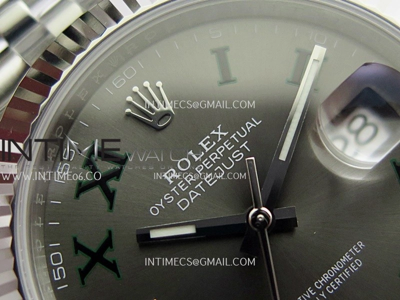 DateJust 126334 904L SS ERF 1:1 Best Edition Gray Dial Roman Marker On Jubilee Bracelet SH3235