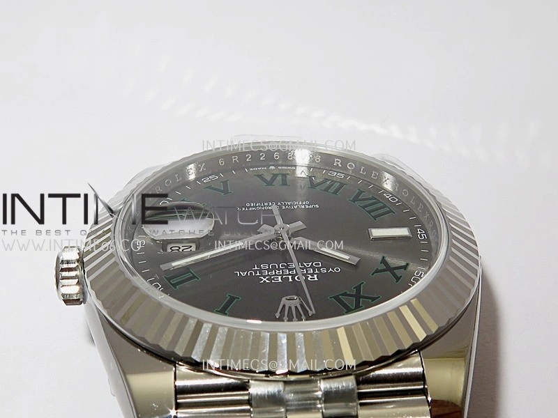 DateJust 126334 904L SS ERF 1:1 Best Edition Gray Dial Roman Marker On Jubilee Bracelet SH3235