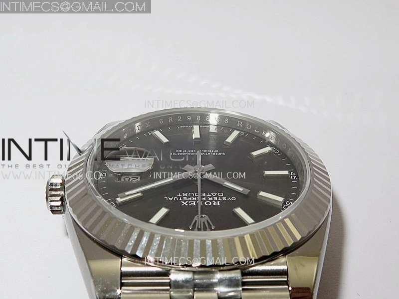 DateJust 126334 904L SS ERF 1:1 Best Edition Gray Dial Stick Marker On Jubilee Bracelet SH3235