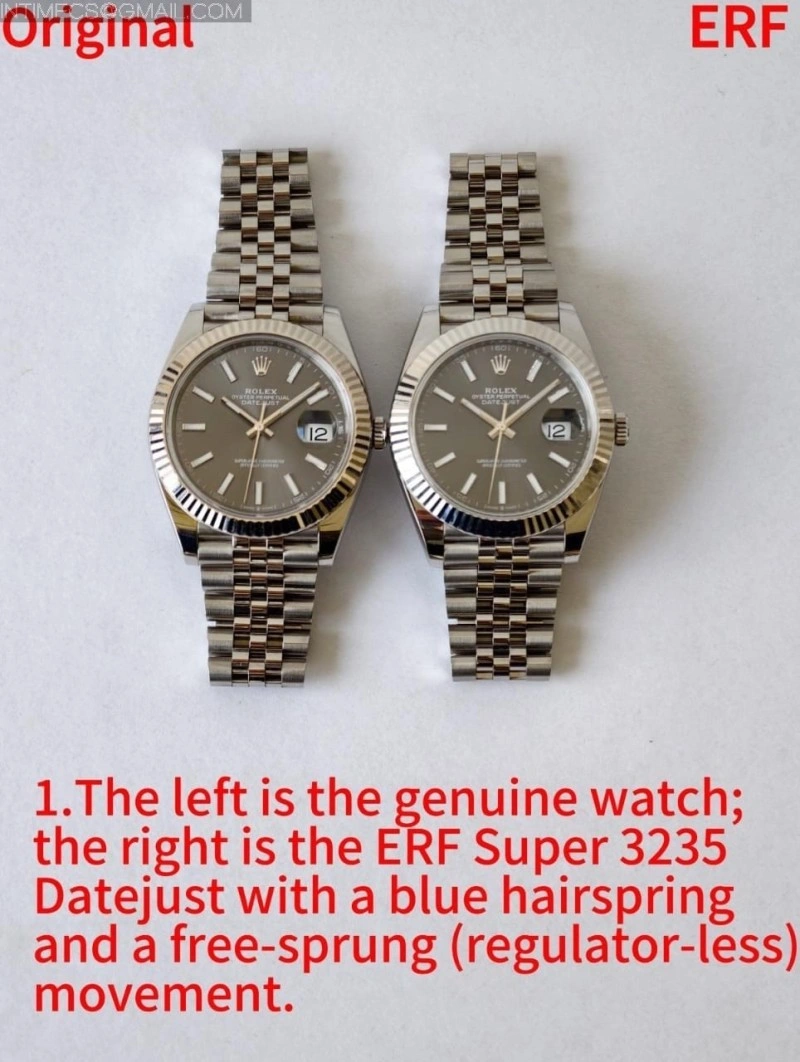DateJust 126334 904L SS ERF 1:1 Best Edition Gray Dial Stick Marker On Jubilee Bracelet SH3235