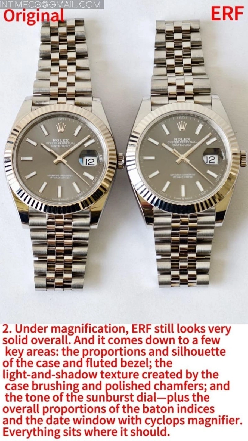 DateJust 126334 904L SS ERF 1:1 Best Edition Gray Dial Stick Marker On Jubilee Bracelet SH3235