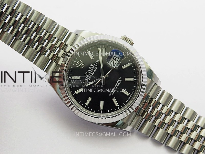 DateJust 36mm 126234 904L SS VF 1:1 Best Edition Black Dial Stick Marker On Jubilee Bracelet DD3235