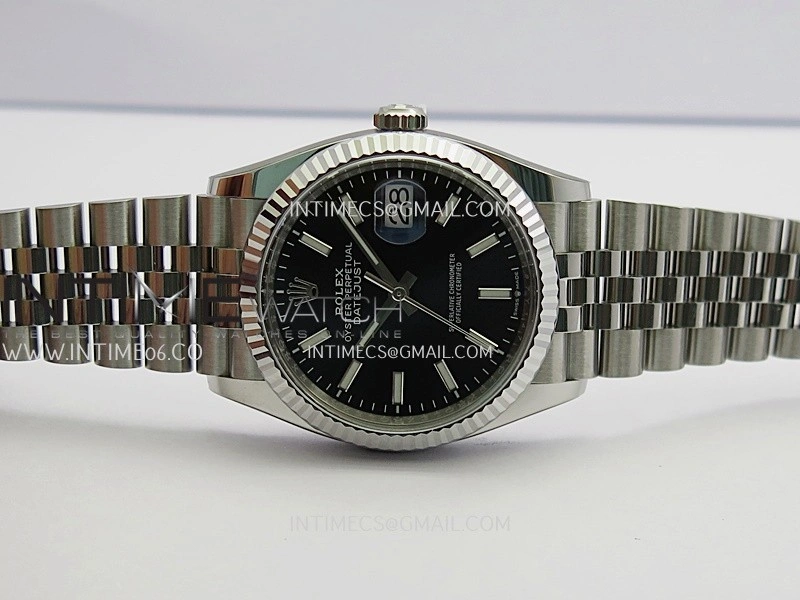 DateJust 36mm 126234 904L SS VF 1:1 Best Edition Black Dial Stick Marker On Jubilee Bracelet DD3235