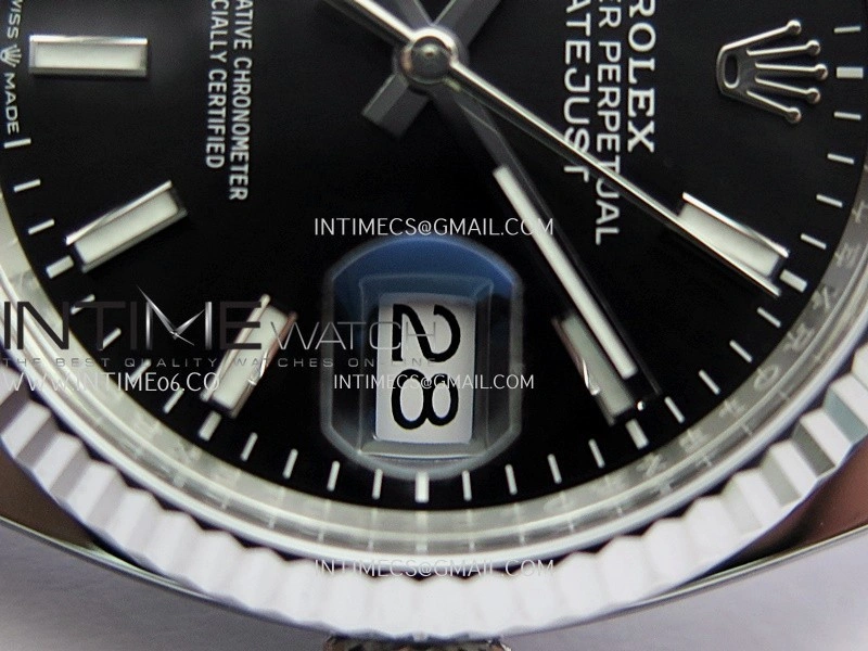 DateJust 36mm 126234 904L SS VF 1:1 Best Edition Black Dial Stick Marker On Jubilee Bracelet DD3235