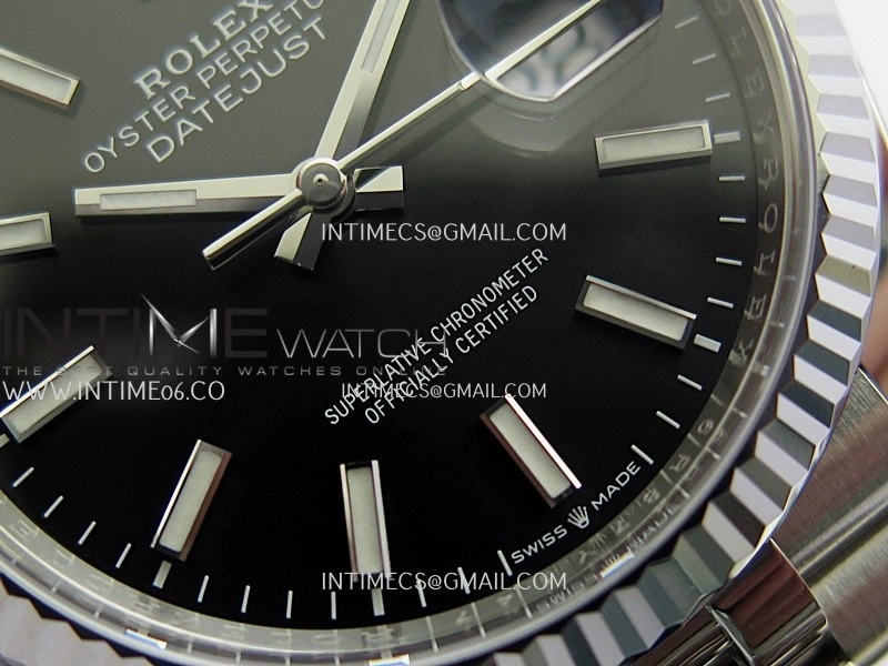 DateJust 36mm 126234 904L SS VF 1:1 Best Edition Black Dial Stick Marker On Jubilee Bracelet DD3235