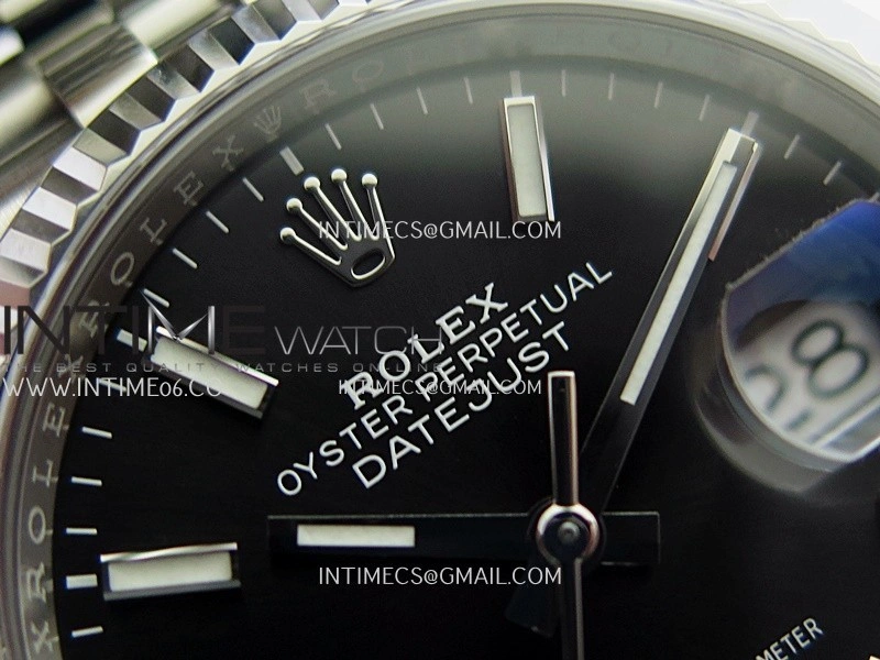 DateJust 36mm 126234 904L SS VF 1:1 Best Edition Black Dial Stick Marker On Jubilee Bracelet DD3235
