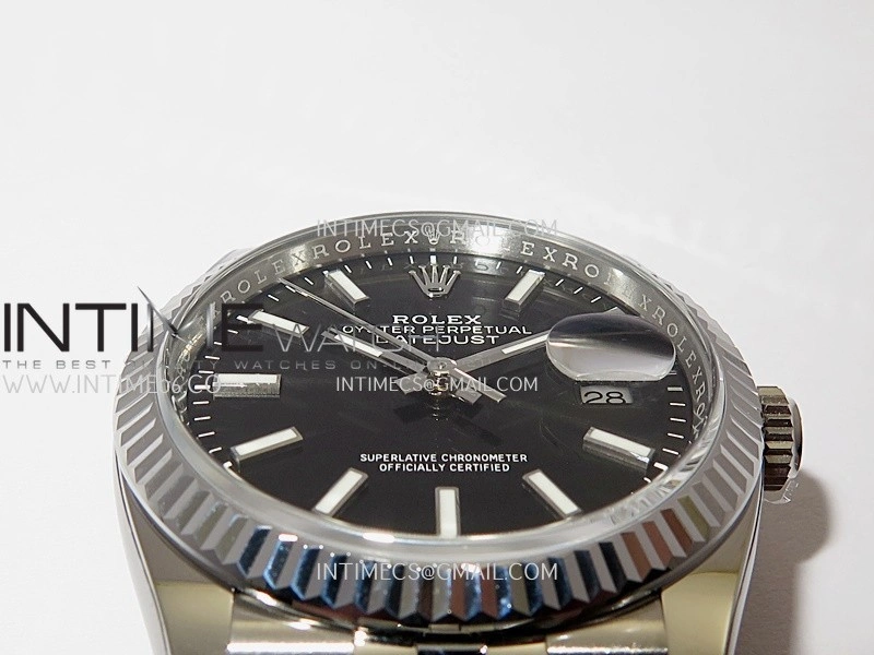 DateJust 36mm 126234 904L SS VF 1:1 Best Edition Black Dial Stick Marker On Jubilee Bracelet DD3235