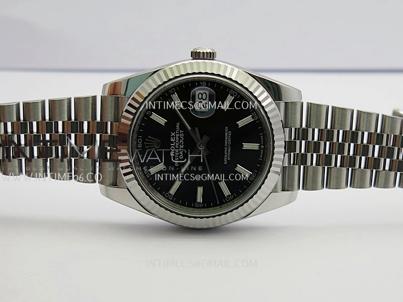 DateJust 41 126334 904L SS VF 1:1 Best Edition Black Dial Stick Marker On Jubilee Bracelet DD3235