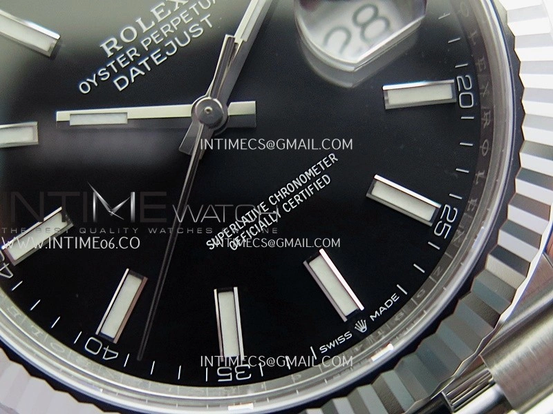 DateJust 41 126334 904L SS VF 1:1 Best Edition Black Dial Stick Marker On Jubilee Bracelet DD3235