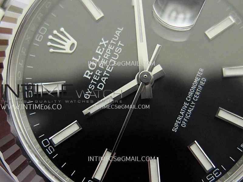 DateJust 41 126334 904L SS VF 1:1 Best Edition Black Dial Stick Marker On Jubilee Bracelet DD3235