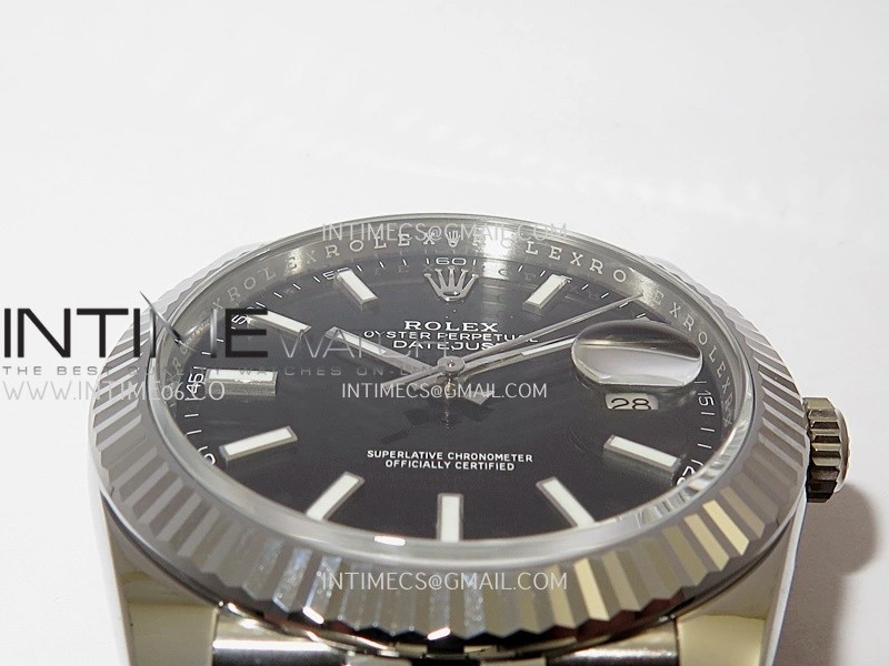 DateJust 41 126334 904L SS VF 1:1 Best Edition Black Dial Stick Marker On Jubilee Bracelet DD3235