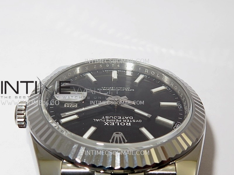 DateJust 41 126334 904L SS VF 1:1 Best Edition Black Dial Stick Marker On Jubilee Bracelet DD3235