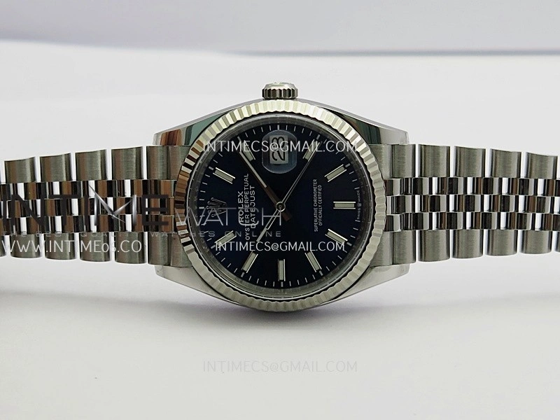 DateJust 36mm 126234 904L SS VF 1:1 Best Edition Blue Dial Stick Markers On Jubilee Bracelet DD3235
