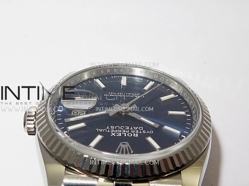 DateJust 36mm 126234 904L SS VF 1:1 Best Edition Blue Dial Stick Markers On Jubilee Bracelet DD3235