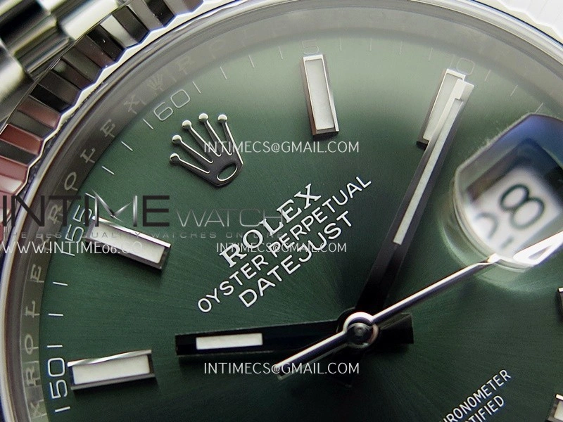 DateJust 41 126334 904L SS VF 1:1 Best Edition Green Dial Stick Marker On Jubilee Bracelet DD3235