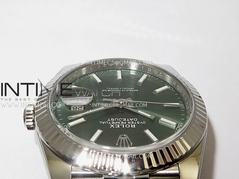 DateJust 41 126334 904L SS VF 1:1 Best Edition Green Dial Stick Marker On Jubilee Bracelet DD3235