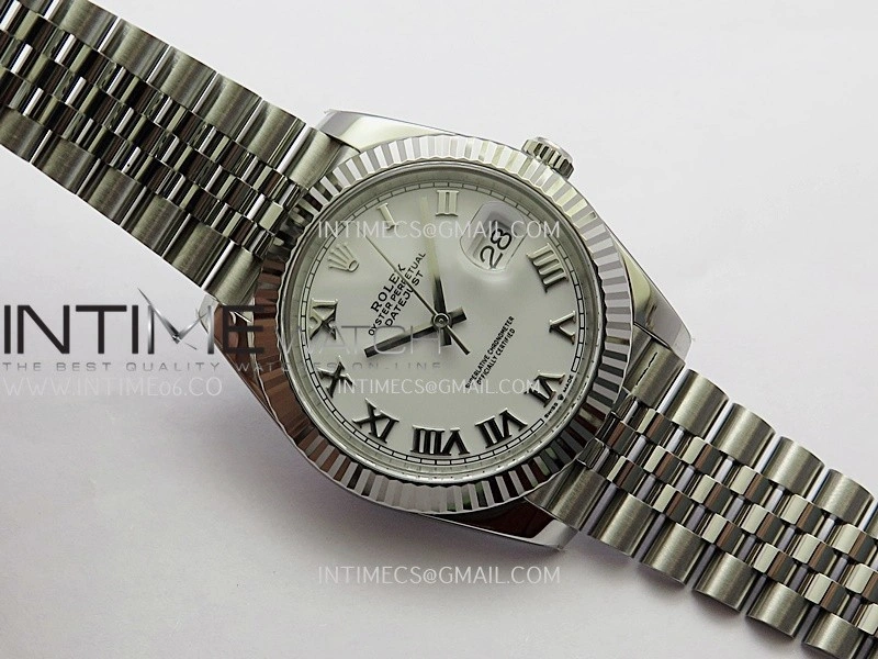 DateJust 41 126334 904L SS VF 1:1 Best Edition White Dial Roman Marker On Jubilee Bracelet DD3235