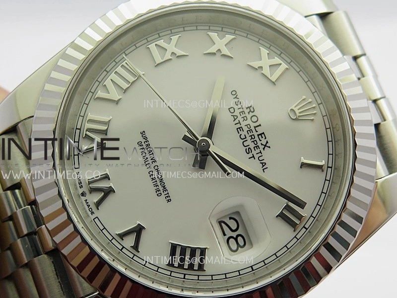 DateJust 41 126334 904L SS VF 1:1 Best Edition White Dial Roman Marker On Jubilee Bracelet DD3235