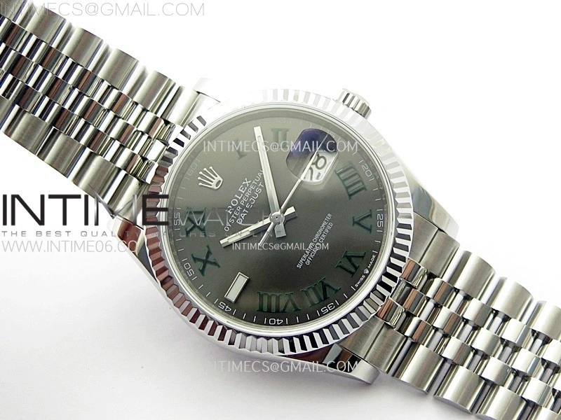 DateJust 36MM 126234 SS APSF 1:1 Best Edition Gray Dial Roman Markers on SS Jubilee Bracelet SA3235