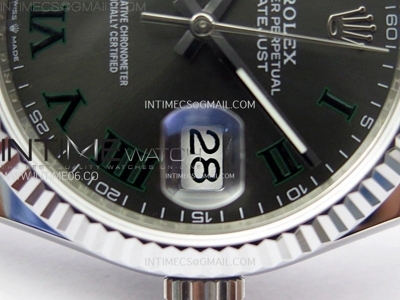 DateJust 36MM 126234 SS APSF 1:1 Best Edition Gray Dial Roman Markers on SS Jubilee Bracelet SA3235