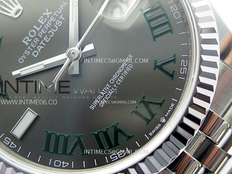 DateJust 36MM 126234 SS APSF 1:1 Best Edition Gray Dial Roman Markers on SS Jubilee Bracelet SA3235