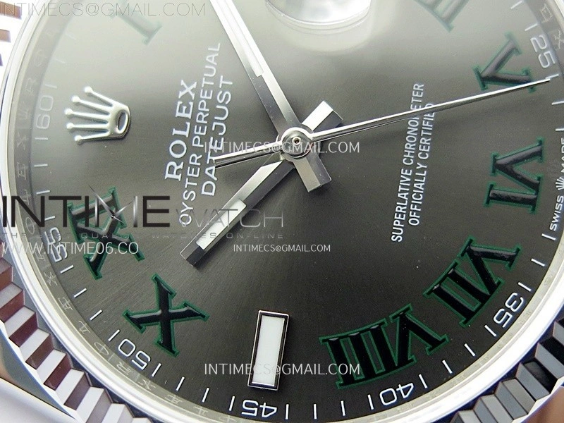 DateJust 36MM 126234 SS APSF 1:1 Best Edition Gray Dial Roman Markers on SS Jubilee Bracelet SA3235