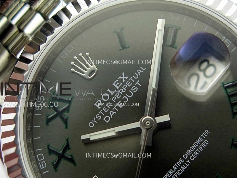 DateJust 36MM 126234 SS APSF 1:1 Best Edition Gray Dial Roman Markers on SS Jubilee Bracelet SA3235