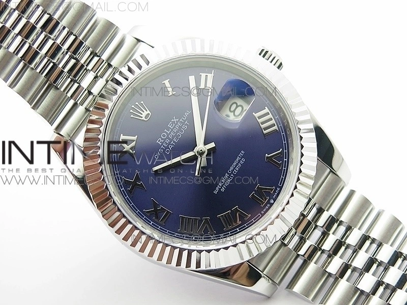 DateJust 41 126334 SS BP 1:1 Best Edition New Version Blue Roman Markers Dial on Jubilee Bracelet