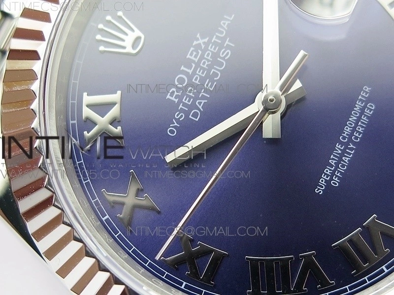 DateJust 41 126334 SS BP 1:1 Best Edition New Version Blue Roman Markers Dial on Jubilee Bracelet