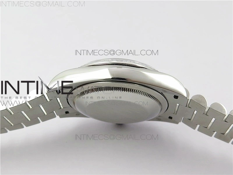 Day-Date 36 128239 SS BP Best Edition Black Crystal Markers Dial on SS President Bracelet