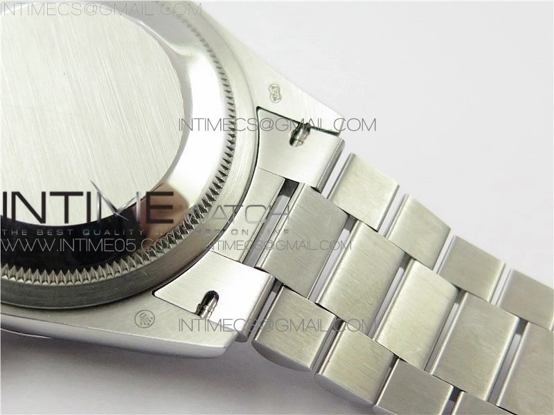 Day-Date 36 128239 SS BP Best Edition Black Crystal Markers Dial on SS President Bracelet