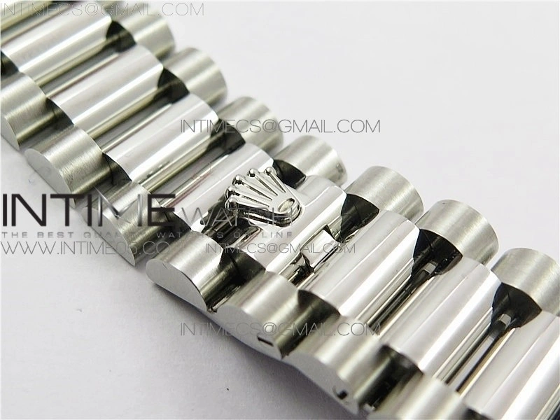Day-Date 36 128239 SS BP Best Edition Brown Crystal Markers Dial on SS President Bracelet
