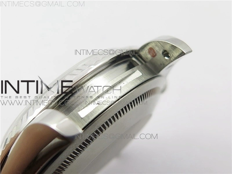 Day-Date 36 128239 SS BP Best Edition Brown Crystal Markers Dial on SS President Bracelet
