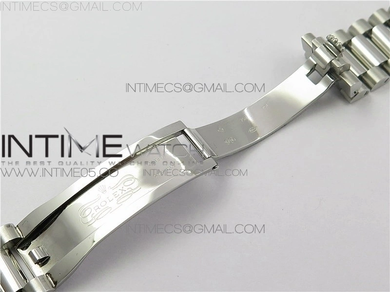Day-Date 36 128239 SS BP Best Edition Silver Sticks Markers Dial on SS President Bracelet