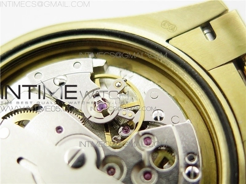 Day-Date 36 128239 YG BP Best Edition Green Crystal Markers Dial on YG President Bracelet