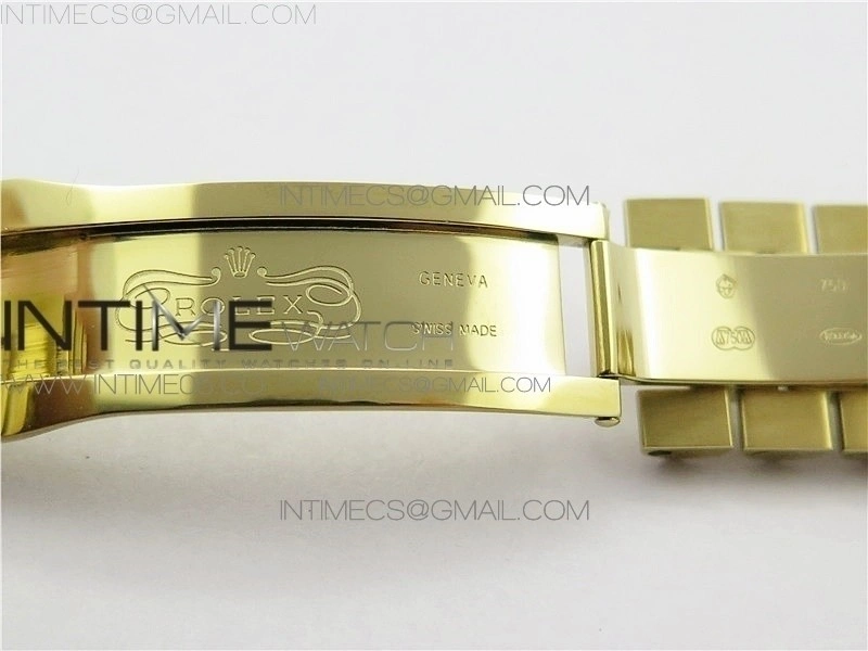 Day-Date 36 128239 YG BP Best Edition Green Crystal Markers Dial on YG President Bracelet