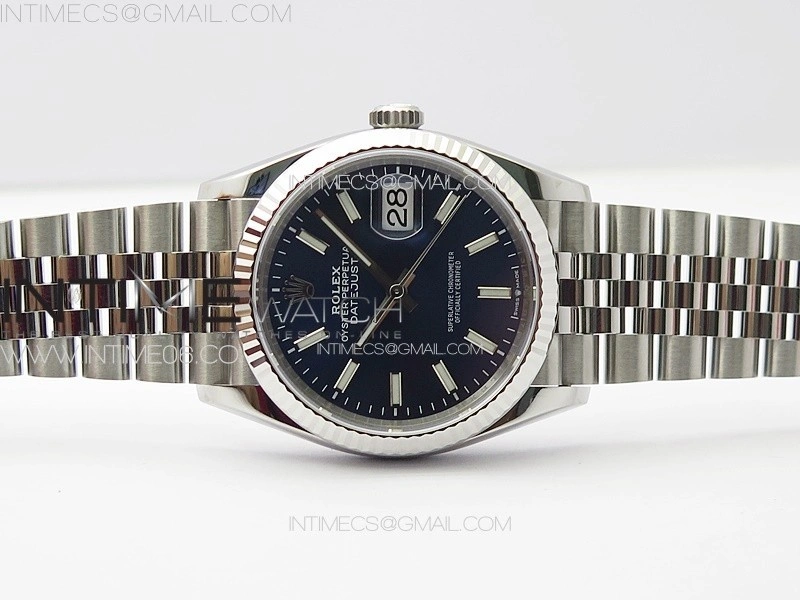 DateJust 36 SS 126234 VSF 1:1 Best Edition 904L Steel Blue Dial on Jubilee Bracelet VS3235
