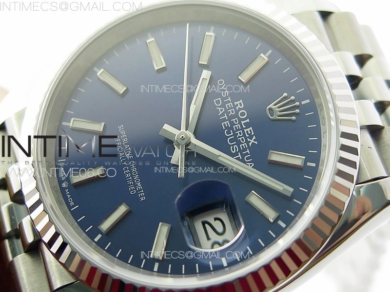 DateJust 36 SS 126234 VSF 1:1 Best Edition 904L Steel Blue Dial on Jubilee Bracelet VS3235