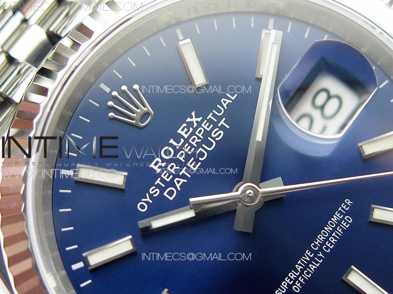 DateJust 36 SS 126234 VSF 1:1 Best Edition 904L Steel Blue Dial on Jubilee Bracelet VS3235