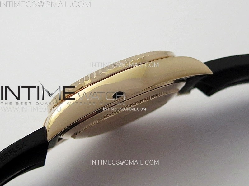 Sky-Dweller 336235 RG Noob 1:1 Best Edition White Dial on Black Rubber Strap Asian 23J to 9001