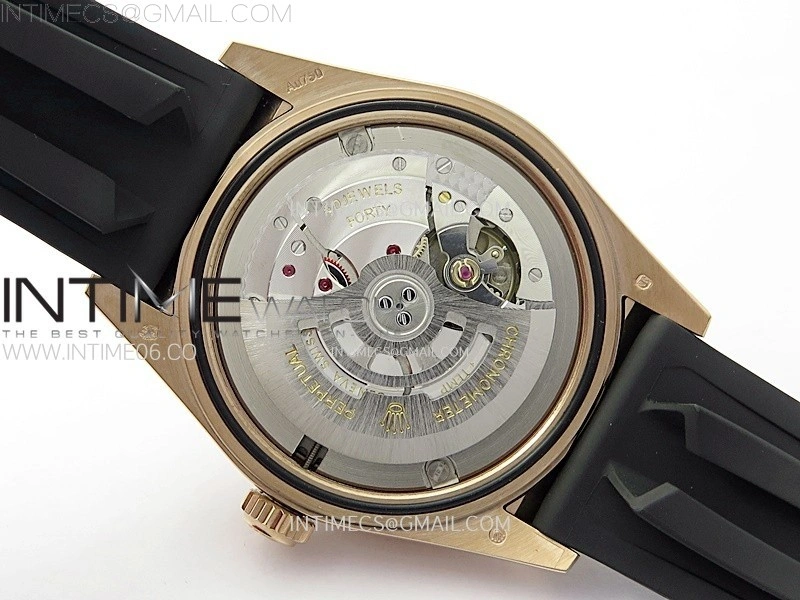 Sky-Dweller 336235 RG Noob 1:1 Best Edition White Dial on Black Rubber Strap Asian 23J to 9001