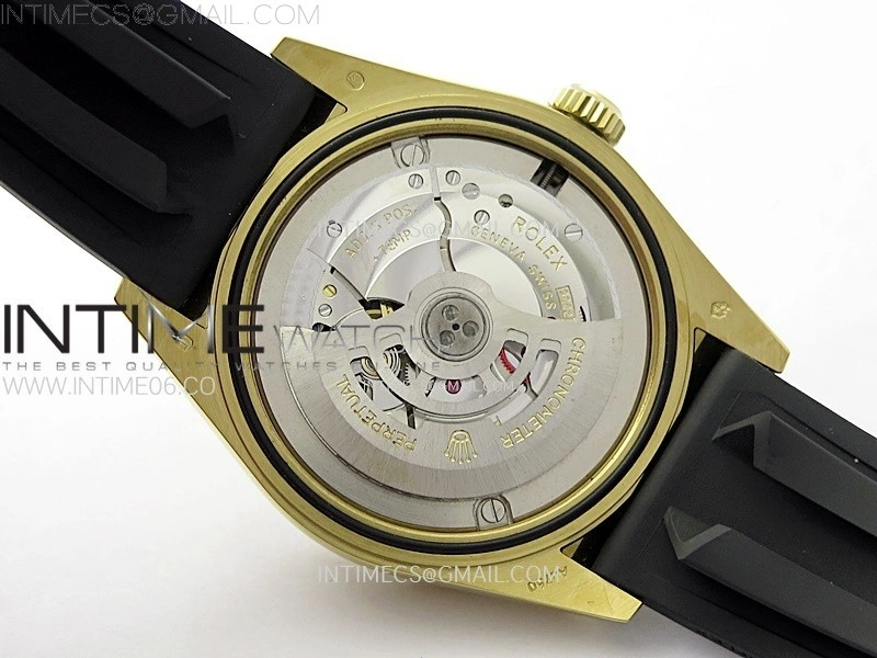 Sky-Dweller 336238 YG Noob 1:1 Best Edition White Dial on Black Rubber Strap Asian 23J to 9001