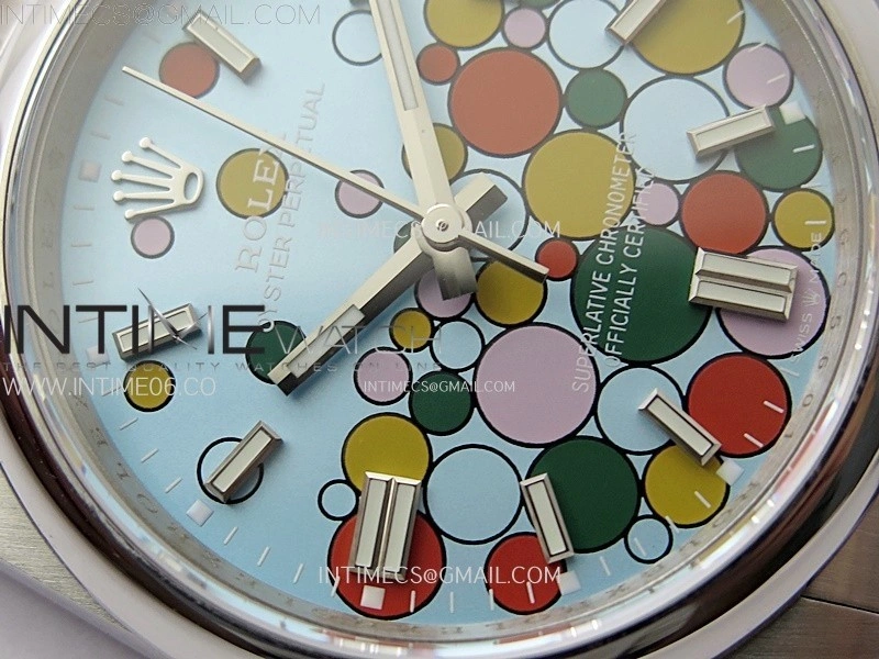 Oyster Perpetual 36mm 126000 GMF Best Turquoise Blue Celebration Motif Dial on SS Bracelet VR3230