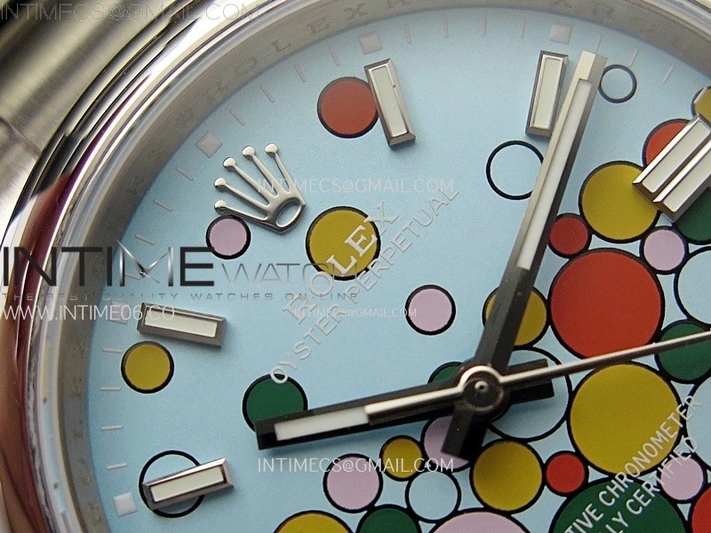 Oyster Perpetual 36mm 126000 GMF Best Turquoise Blue Celebration Motif Dial on SS Bracelet VR3230