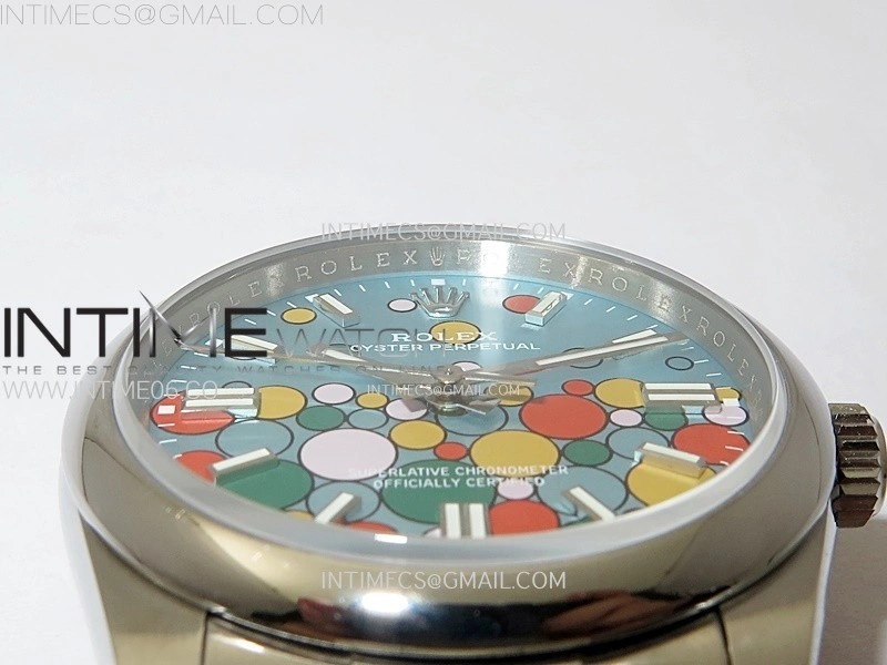 Oyster Perpetual 36mm 126000 GMF Best Turquoise Blue Celebration Motif Dial on SS Bracelet VR3230